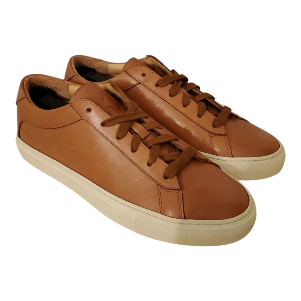 SOLD Koio Capri Cognac Leather Sneakers (Women's size US8 / EU38) EUC